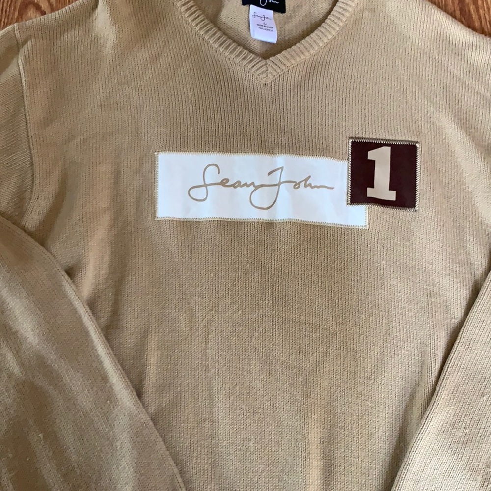 Sean John sweater size large retro acrylic